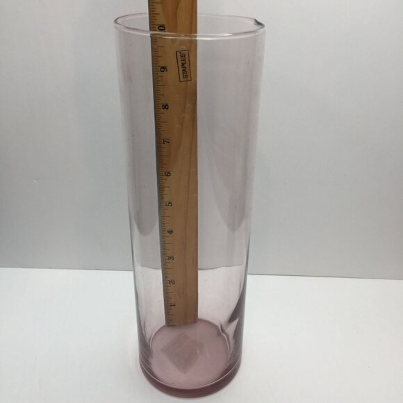 Vintage Set of 3 Libbey Amethyst Glass Bud Vases Home Bathroom Decor 10.5" 7.5" - Picture 8 of 16